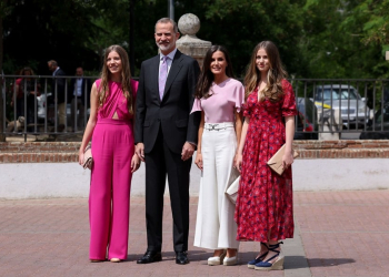 Confirmación de la infanta Sofía con Felipe VI como padrino